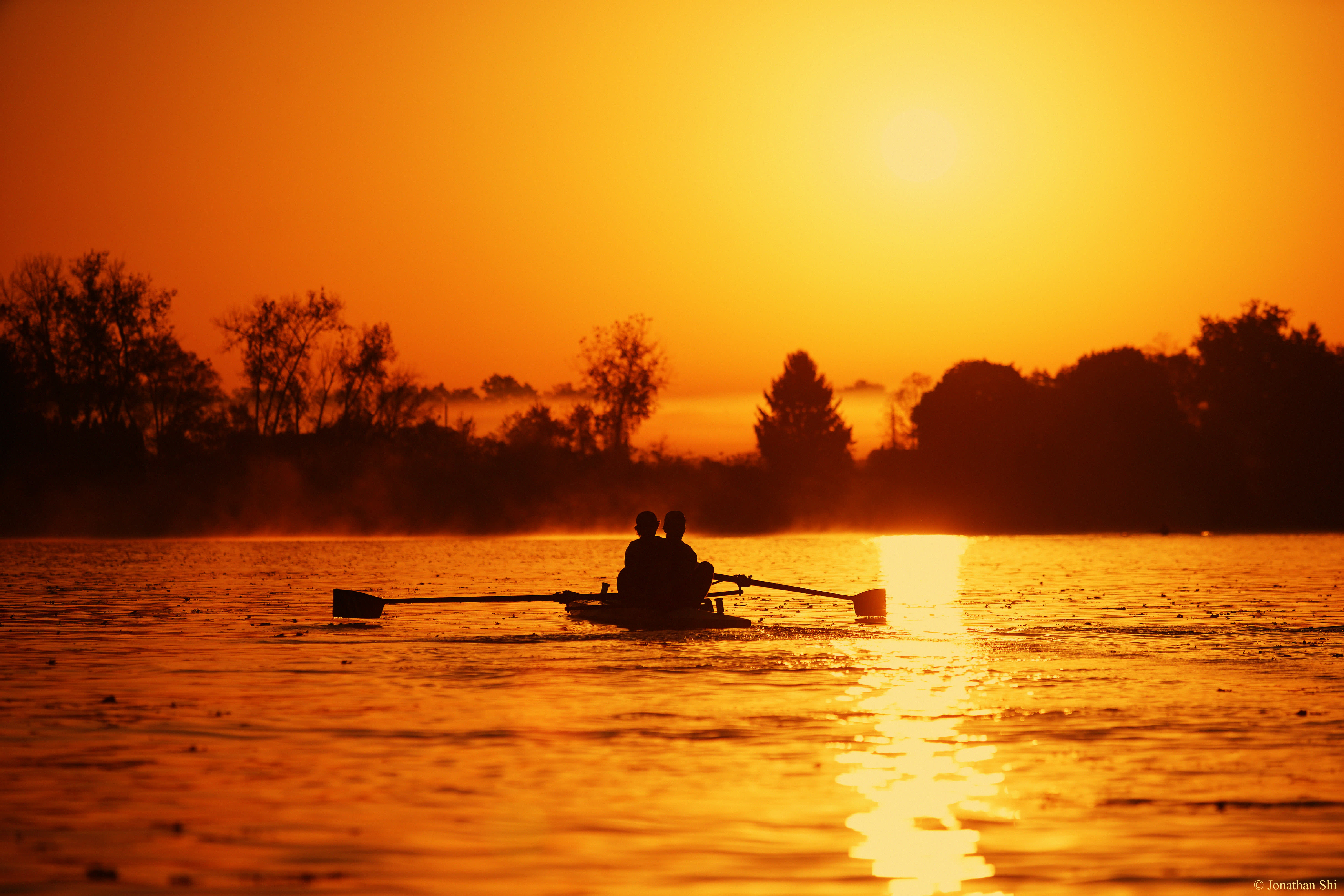 Rowers on the water